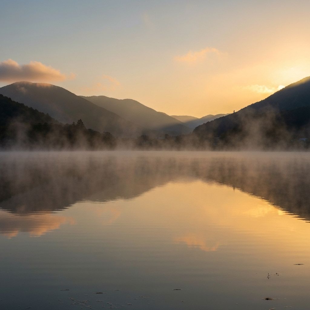 Peaceful lake view at Katarau